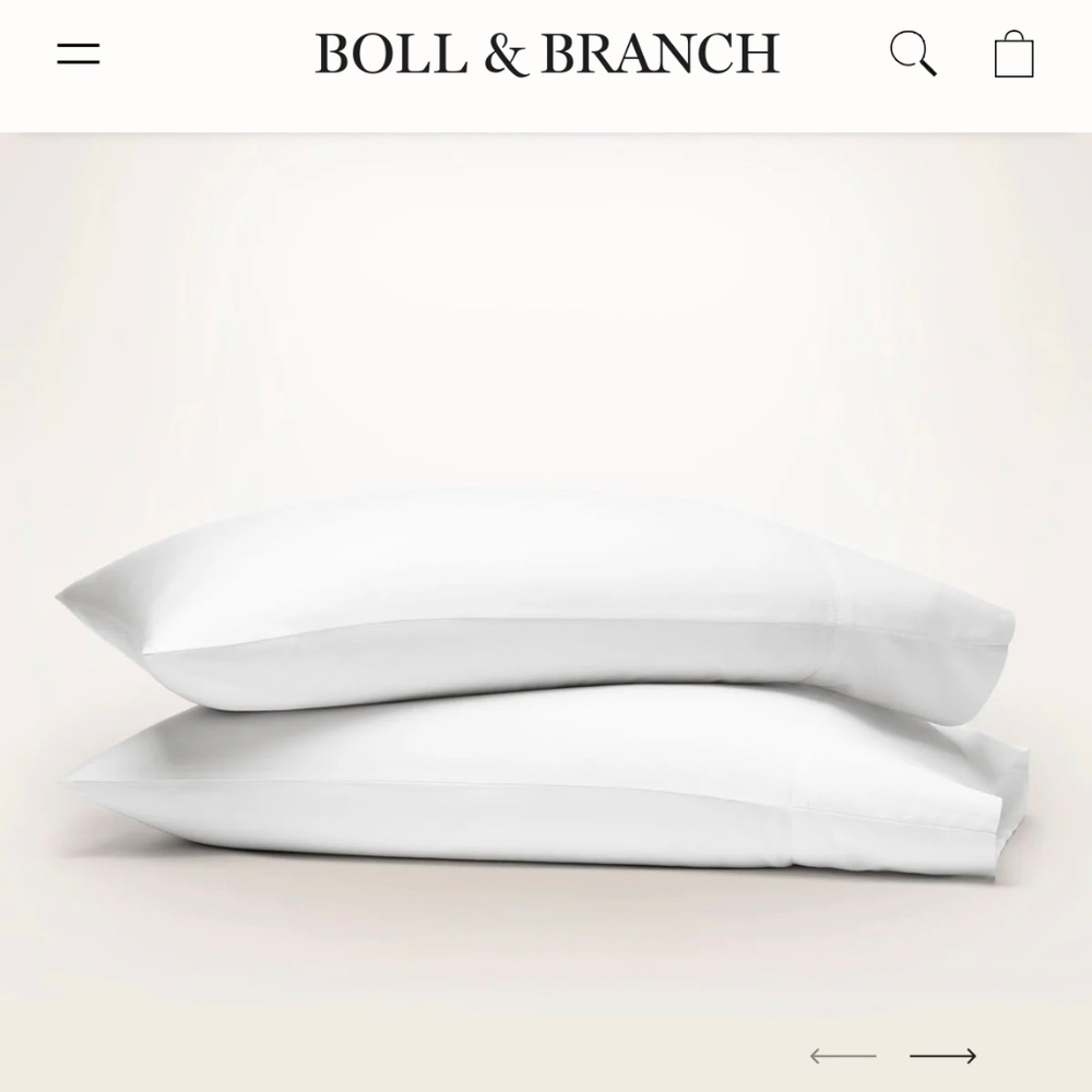 Bill and brach Signature Hemmed Pillowcase Set king